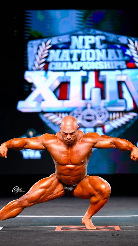 Instagram post by @gilcoproductions for Evogen Nutrition. Caption reads: @npcnationals Finals raw finals routine!! 

Every....