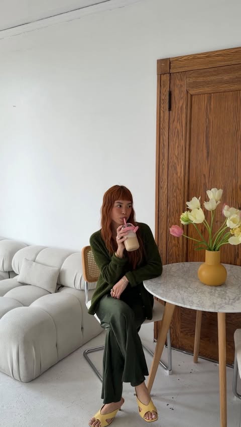 Instagram post by @yourgirlneens for Nespresso. Caption reads: [...] with a double espresso chiaro from....