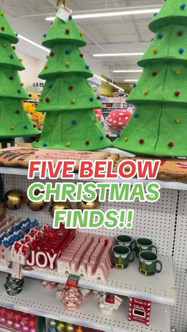Instagram post by @dollartreedollie for Five Below. Caption reads: FIVE BELOW CHRISTMAS!! 🎄🎄
One of my favorite....