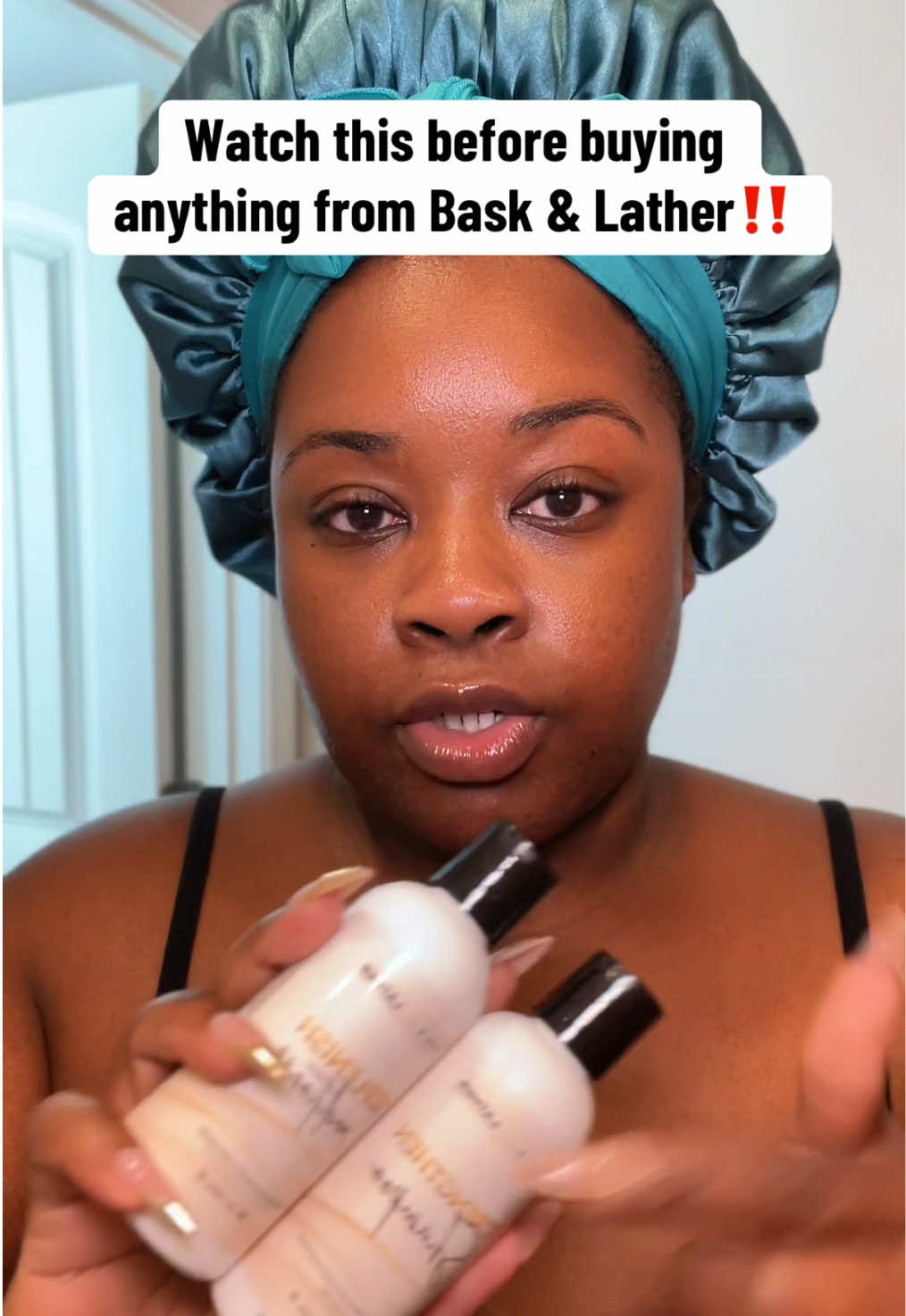 TikTok post by @_youraffiliatebestie for Bask and Lather Co. Caption reads: The on the go kit from @Bask and Lather Co is a....