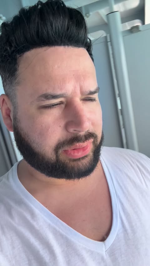 Instagram post by @gabelustman for Virgin Voyages. Caption reads: Everybody’s been telling me to do one of these day....