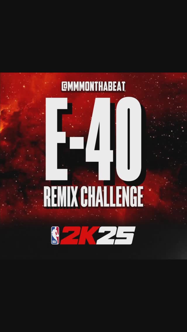 Instagram post by @mmmonthabeat for BeatStars. Caption reads: #NBA2kRemixChallenge @nba2k @beatstars @e40 I need....