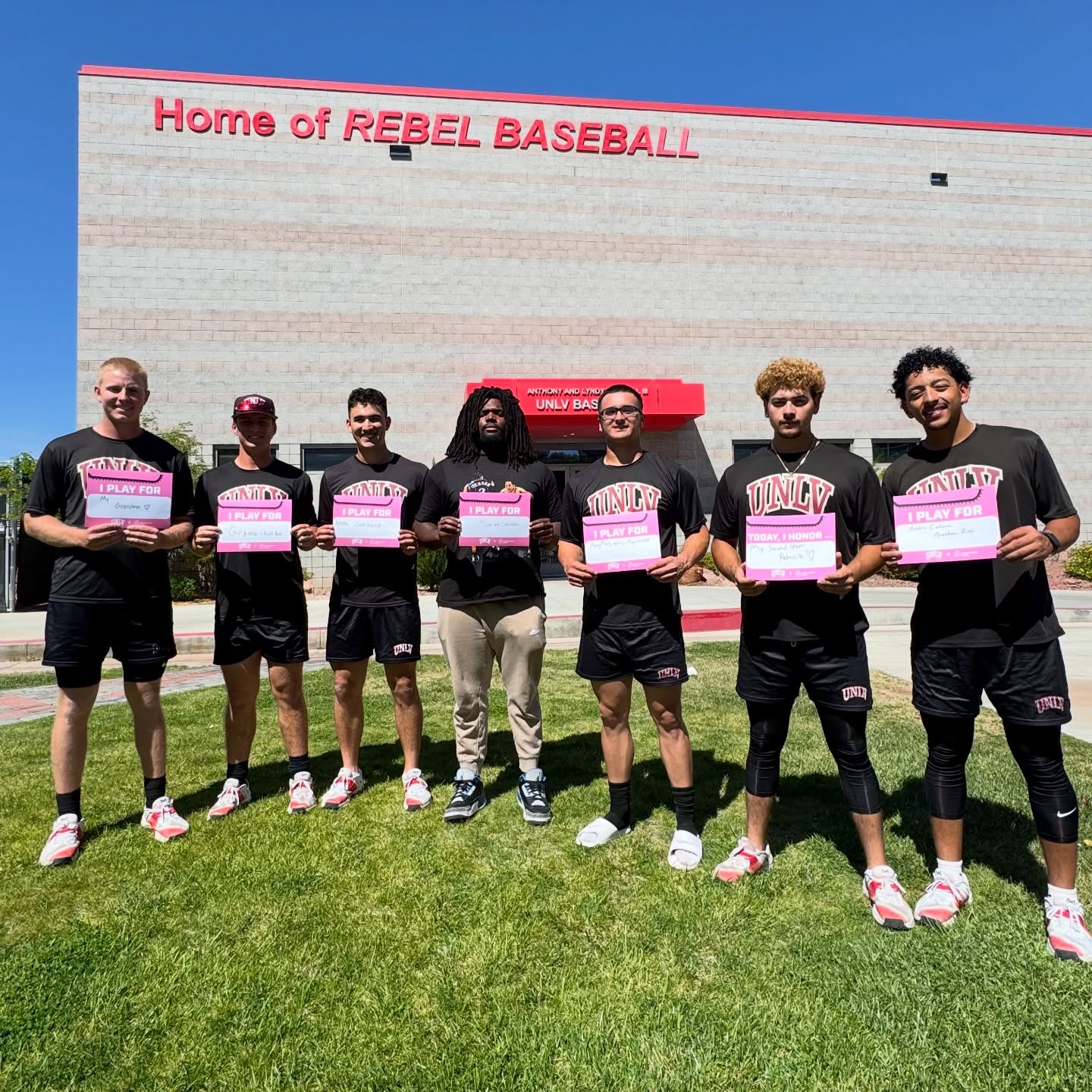 Instagram post by @unlvathletics for Intermountain Health. Caption reads: [...] with our title sponsor, Intermountain....