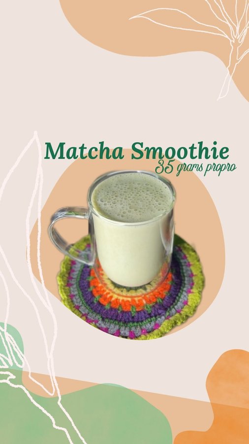 Instagram post by @daliazawil_dxb for Myprotein ME. Caption reads: 35 grams propro 🤤🍵

I love me some matcha and....