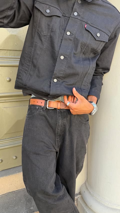 Instagram post by @vincenttolefe for Levi's. Caption reads: On Levis’s time ++ @levis_anz  #LiveInLevis #ad.