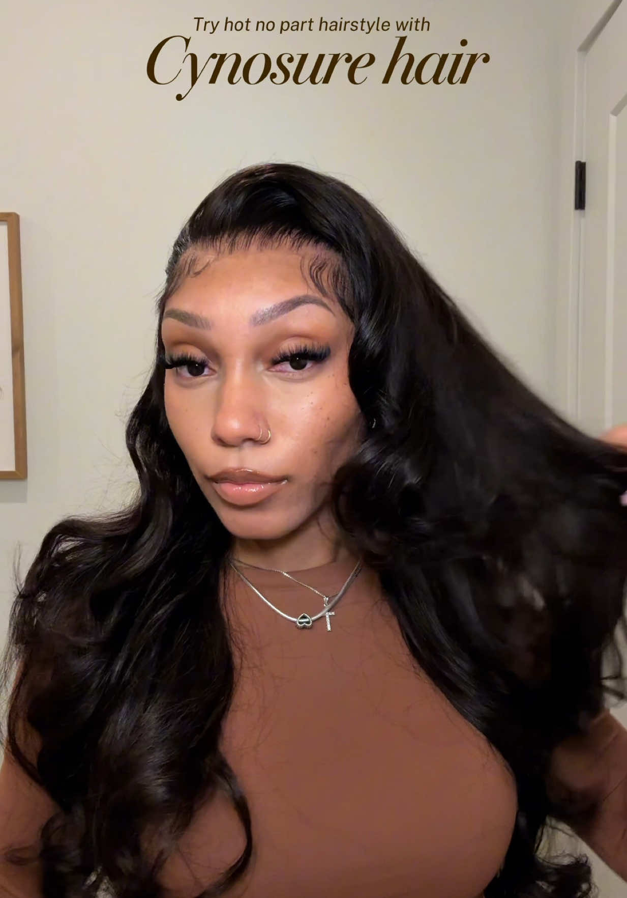 TikTok post by @aiserap for Cynosure Hair. Caption reads: [...] link in bio & attached to the video!....