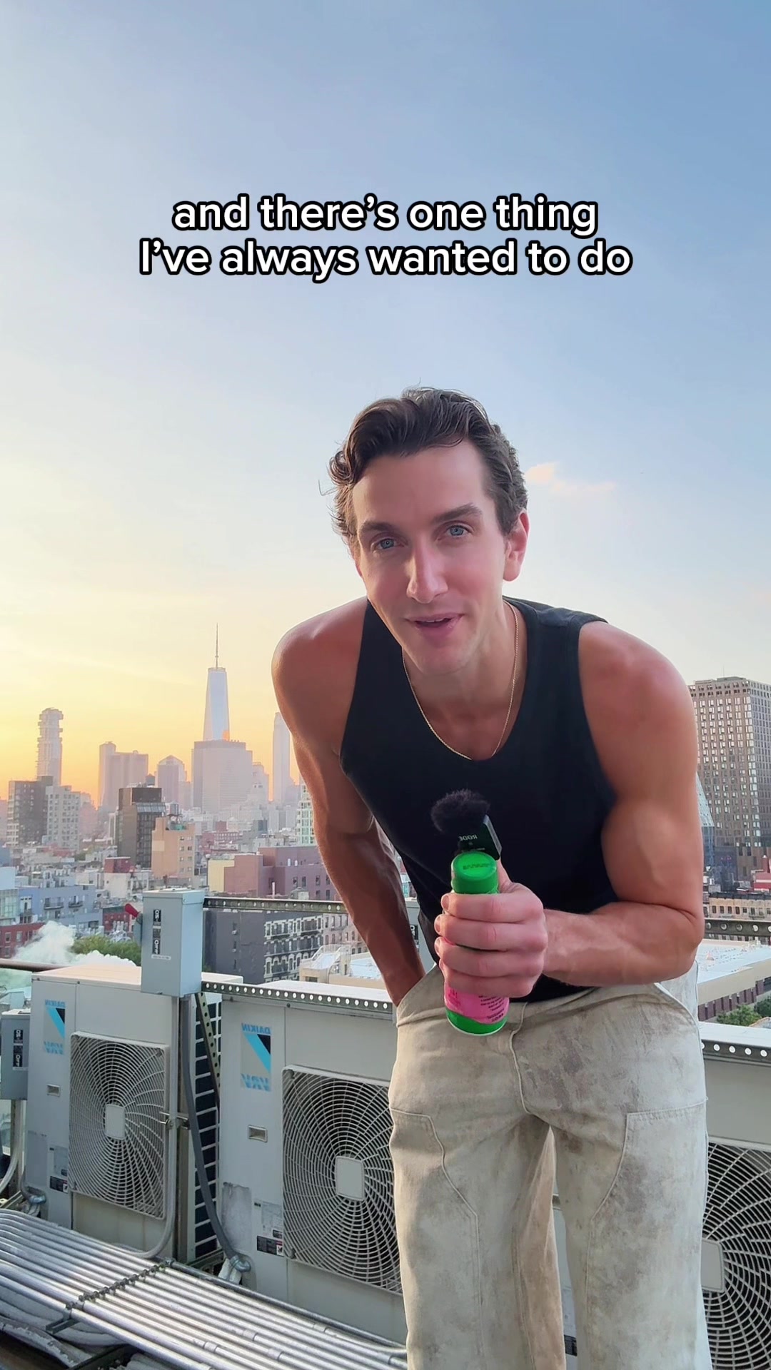 TikTok post by @mattpeterson_ for Shamrock Farms. Caption reads: Watch my bodega photoshoot dreams come true thanks....