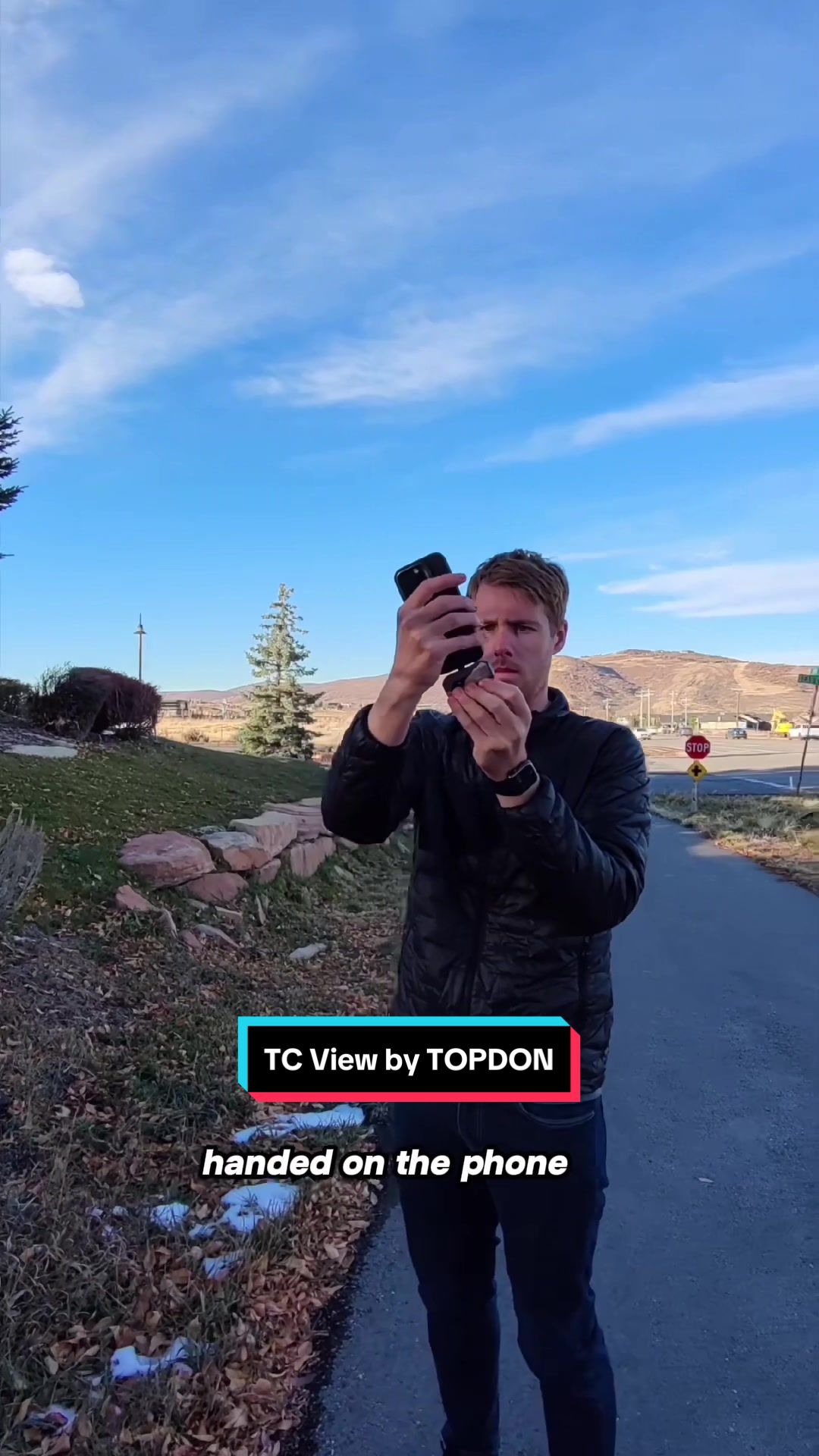 TikTok post by @worldpins for Topdon. Caption reads: This TCView by TOPDON makes it easy to get quick....