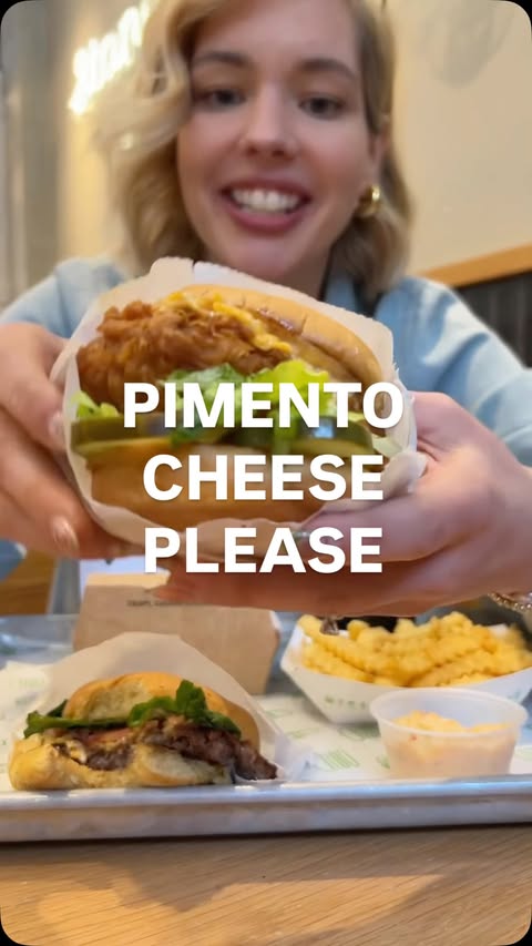 Instagram post by @courtneycookinsta for Shake Shack. Caption reads: As a Georgia girl, I had to see what Shake Shack....