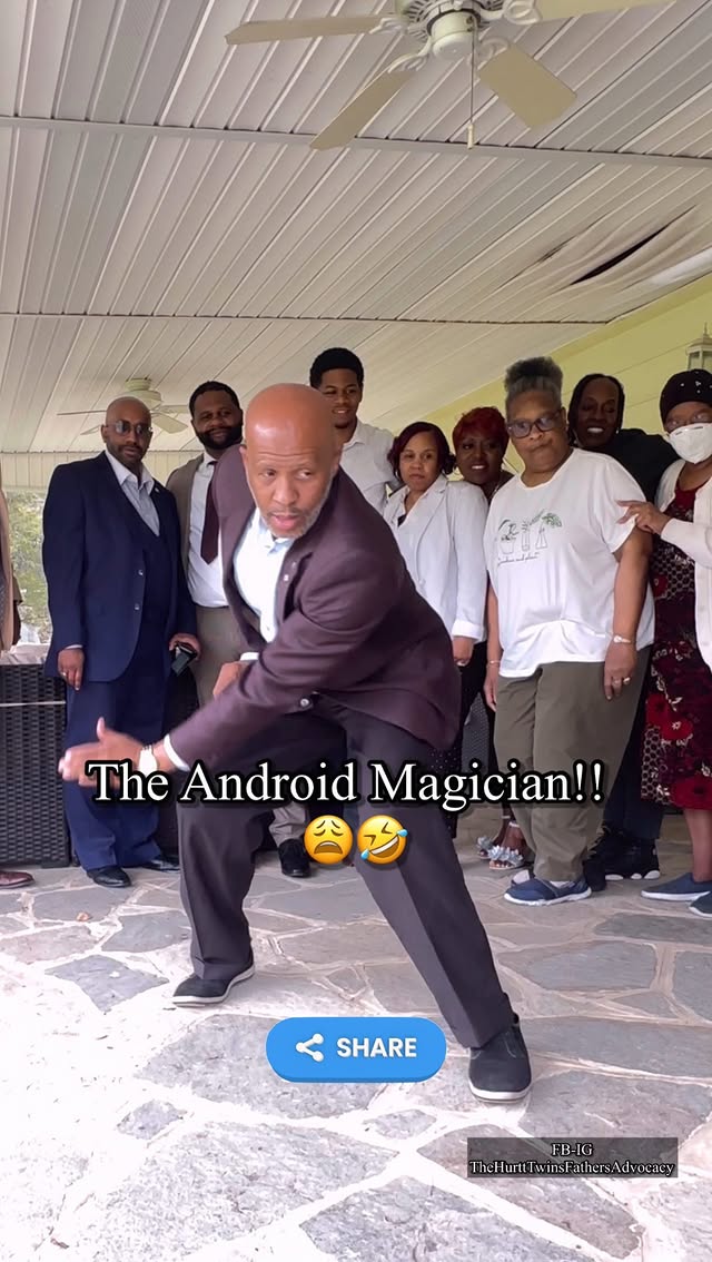 Instagram post by @jerronhurttsr for Good Morning America. Caption reads: The Android Magician 😂
#android #iphone....