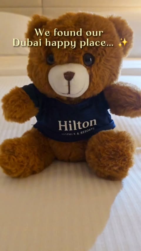 Instagram post by @zeenyb for Hilton. Caption reads: [...] leave? ✨ That’s exactly how our stay at....