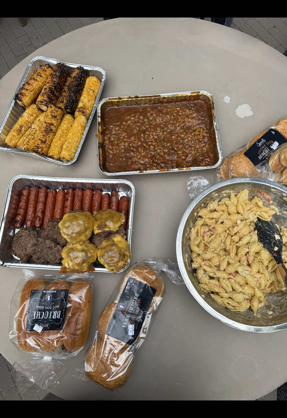 TikTok post by @chefchosen for Aldi UK. Caption reads: #ALDIPartner Cookout Vibes with @ALDI USA 🔥🍔🌽....