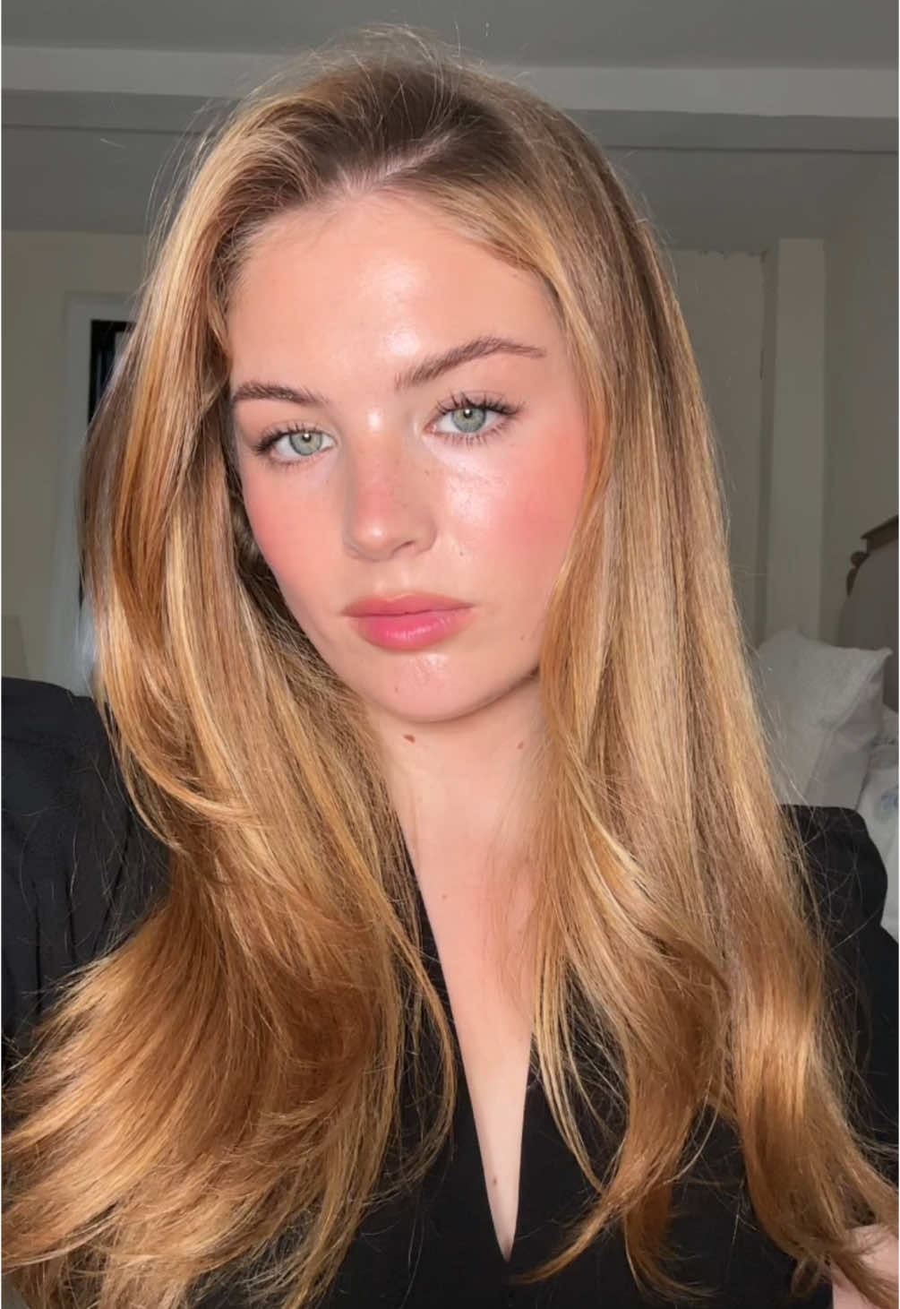 TikTok post by @lilachilds for milkmakeup. Caption reads: Raspberry stained summer makeup tutorial using....