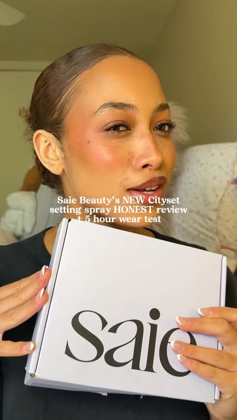 Instagram post by @jaylasteinn for Saie hello. Caption reads: Okay Saie Beauty you ate that🤭🤭

@saiebeauty....