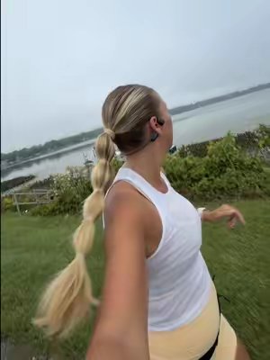 TikTok post by @kelseyannehitt for Vitality. Caption reads: [...] to myself for miles 🏃🏼‍♀️ @shopvitality....