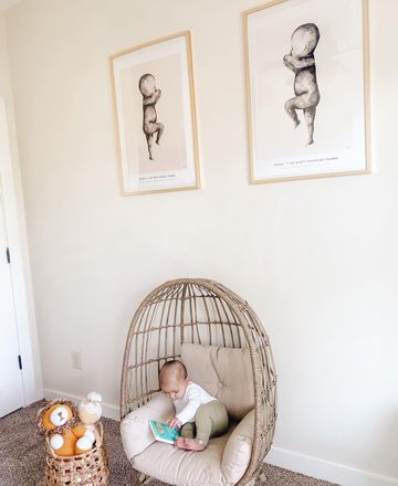 Instagram post by @areyounicole for The Birth Poster. Caption reads: A reminder of how small they once were, wishing I....