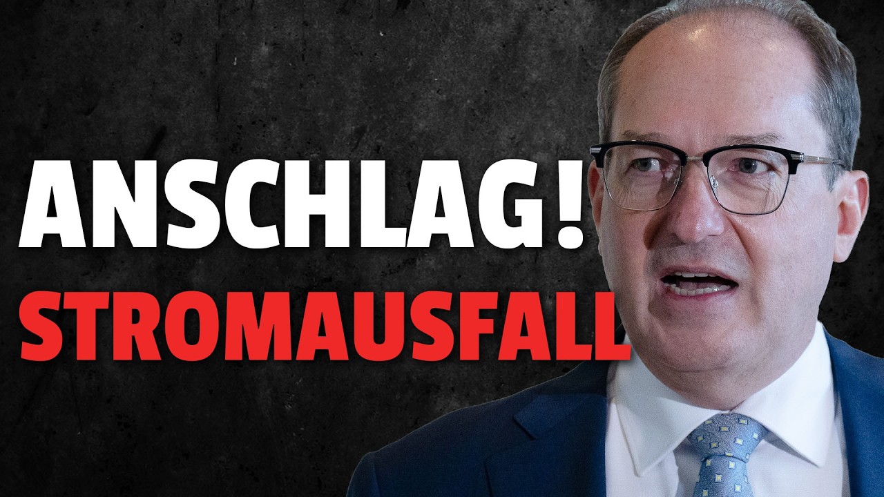 YouTube post by @Oli for Coinbase. Caption reads: 💥ATTACK in Munich EVERYTHING is down! Massive....