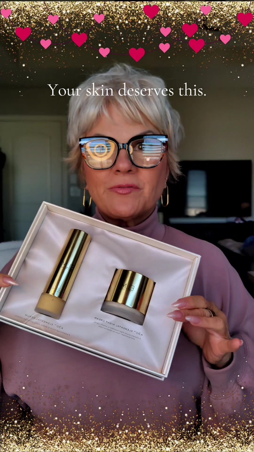 TikTok post by @dontbossmebecky for Elm Biosciences. Caption reads: Martha Stewart makes Skincare!? @Elm Biosciences....