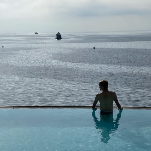 Instagram post by @jenson_brooksby for GERALD CHARLES. Caption reads: [...] experience @cap_estel with....