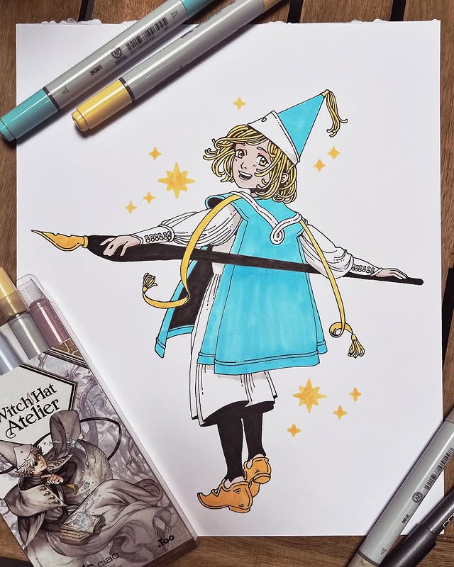 Instagram post by @caitlynkurilich for Copic. Caption reads: [...] something for the release of the COPIC x....