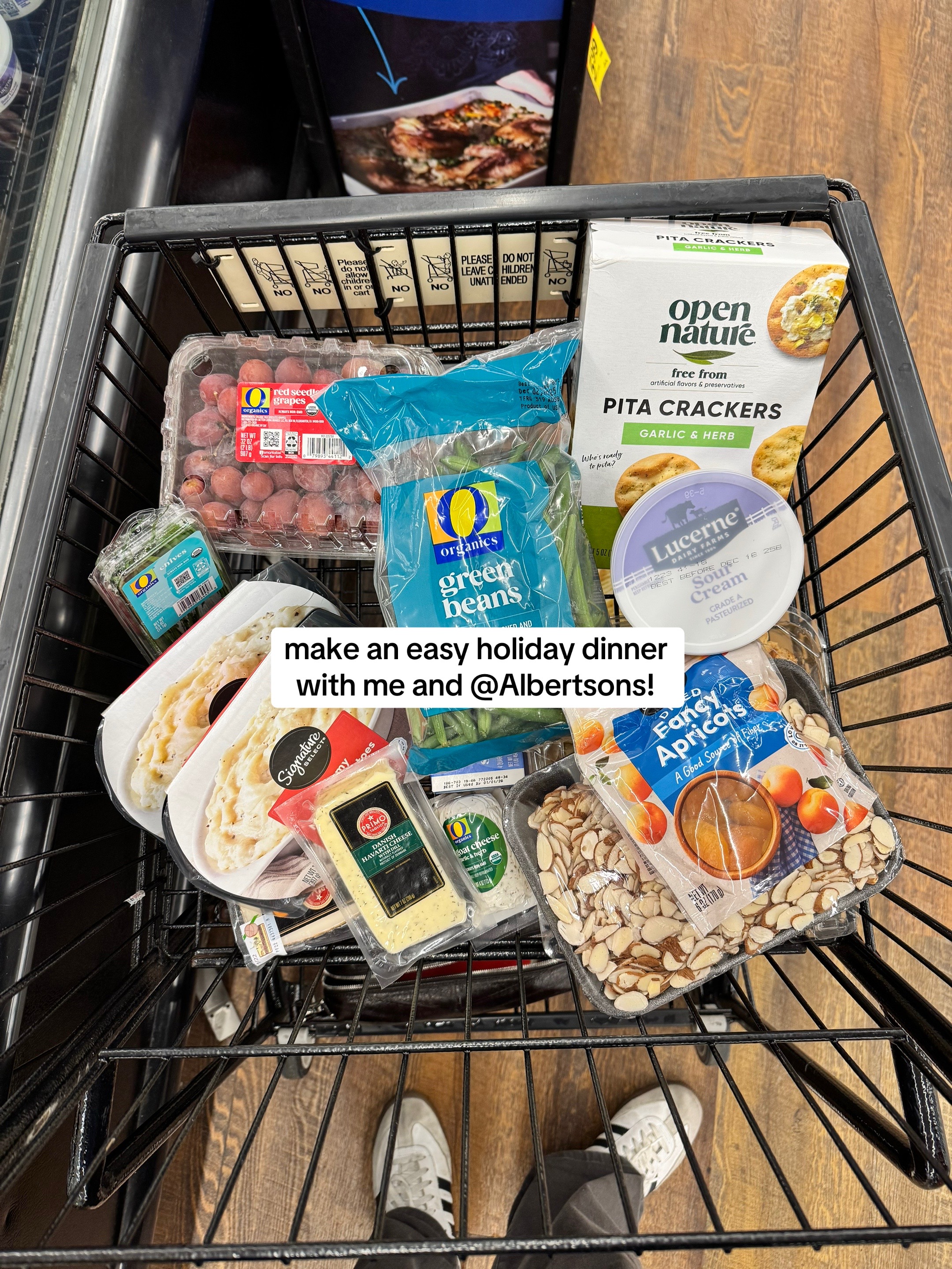 TikTok post by @harrywwallace for Albertsons. Caption reads: #AlbertsonsPartner Solid cooking techniques plus....