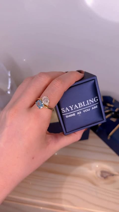 Instagram post by @ugcbyirmak for Sayabling Jewelry. Caption reads: [...] details ✨ This stunning ring from....