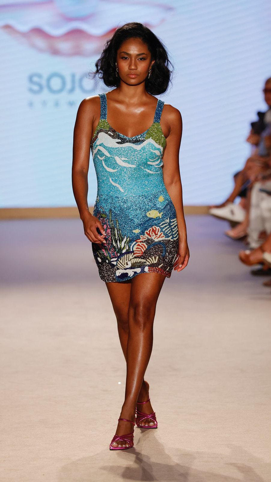 Instagram post by @hannahattalah for Sojo Svision. Caption reads: @oceanus debuts at Miami Swim Week 💗
What’s your....