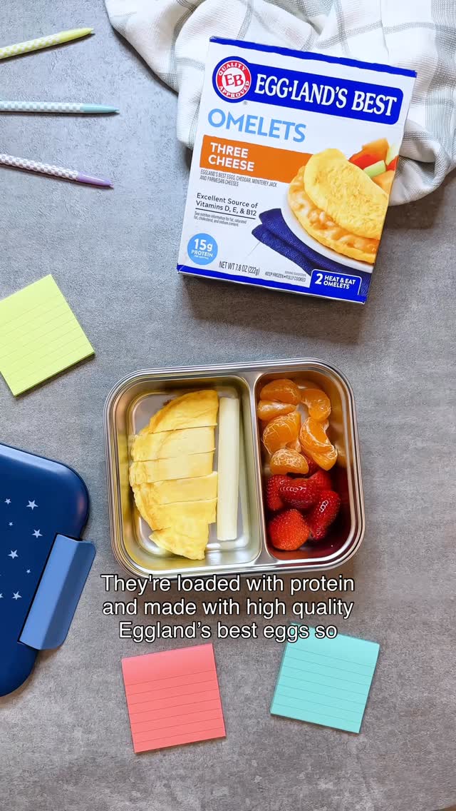 Instagram post by @wearejustthe3ofus for Eggland's Best. Caption reads: Mornings = chaos. 
But @egglandsbest Frozen....