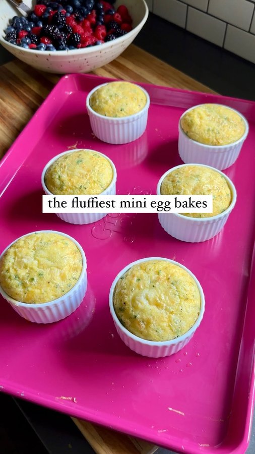Instagram post by @graceelkus for Incredible Egg. Caption reads: #ad The FLUFFIEST individual egg bakes 😍 They’re....