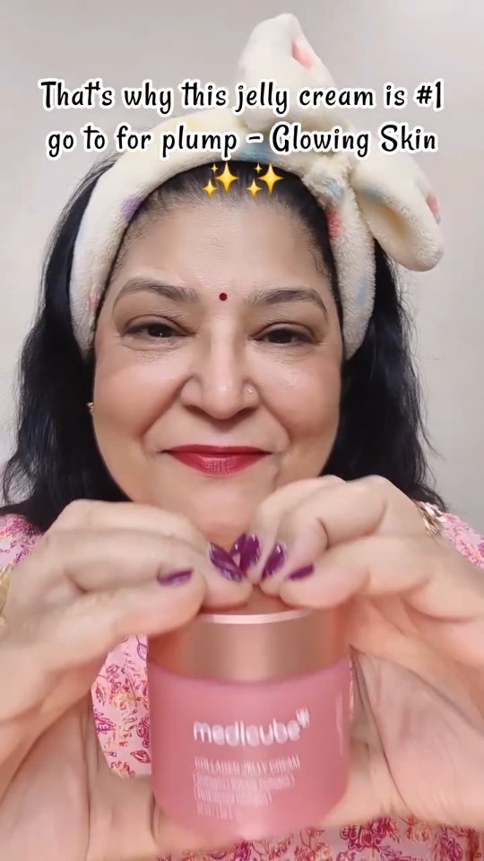Instagram post by @anitapratapsingh for Medicube. Caption reads: [...] actually works ✨ Meet the....