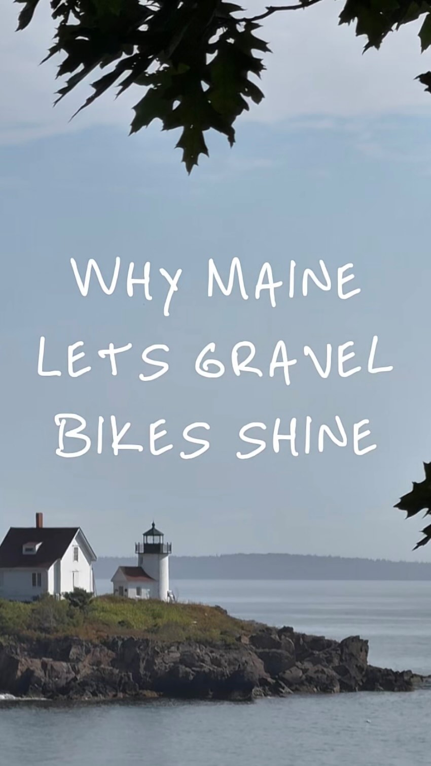 Instagram post by @liam.oce for Visit Maine. Caption reads: If you’re looking for new places to ride next....