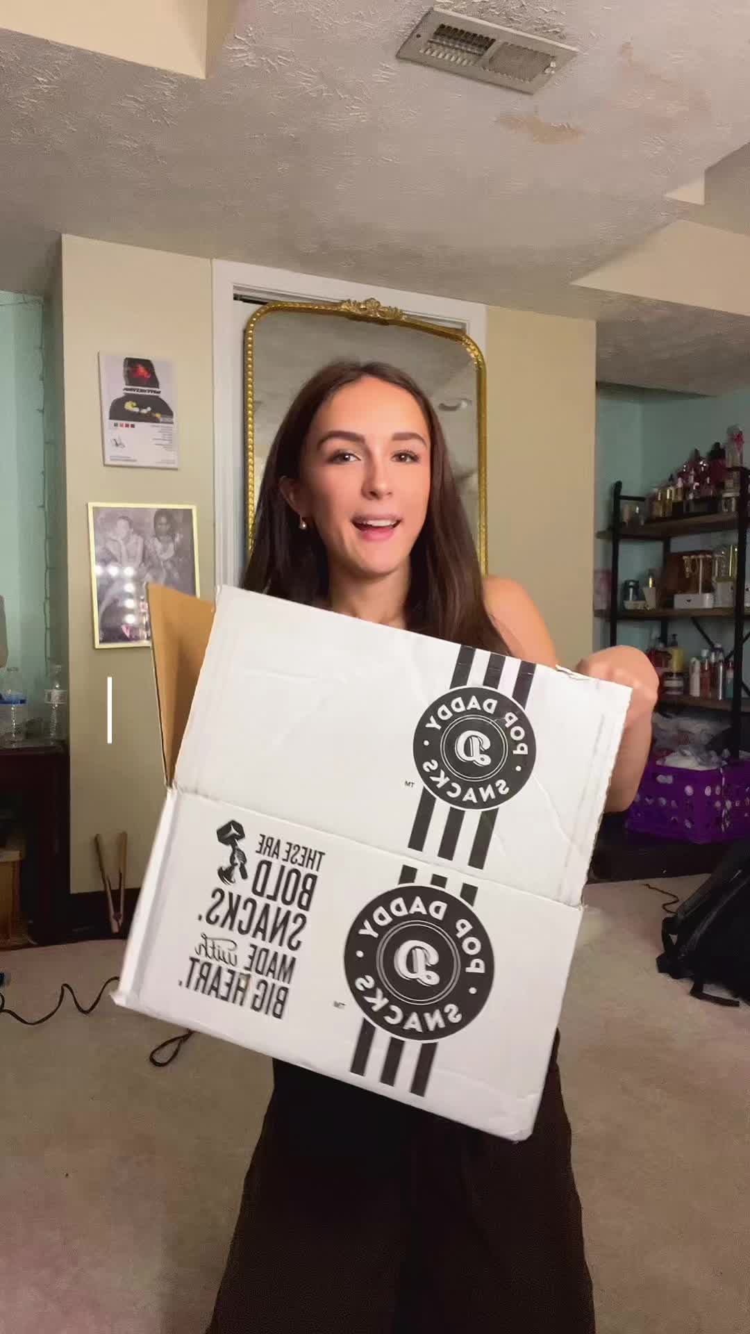 TikTok post by @cchloekknight for Popdaddy Snacks. Caption reads: PRETZEL LOVERS 😮‍💨 @Popdaddysnacks Assorted....