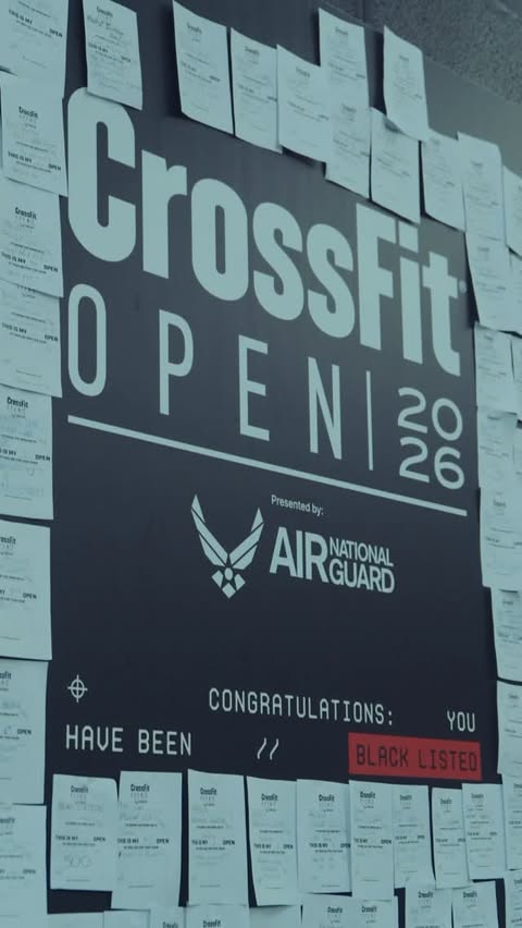 Instagram post by @cfblackedition for CrossFit. Caption reads: One week. Next Thursday, we host the CrossFit Open....