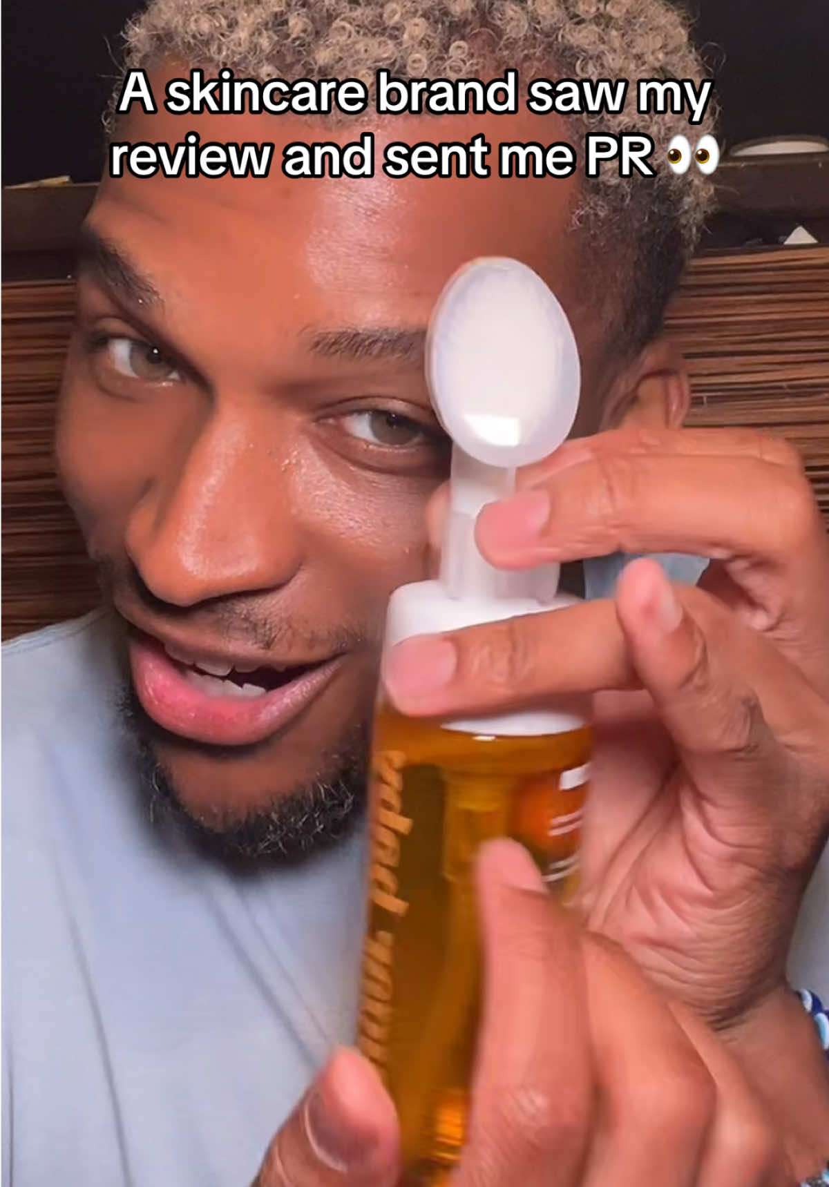 TikTok post by @realcamdeion for Sugar Baby Care. Caption reads: I love when brands pay attention to creators. I....
