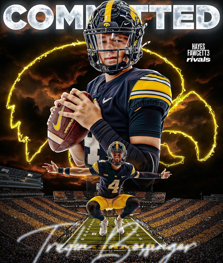 Instagram post by @thecollegefootballu for Barstool Sports. Caption reads: BREAKING: Four-Star QB Tradon Bessinger has....