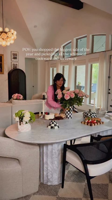 Instagram post by @misslizheart for MacKenzie-Childs. Caption reads: [...] to all my favorite finds from the....