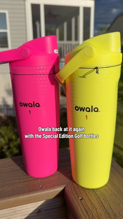 Instagram post by @teeupwithtammy for Owala. Caption reads: @owala said "let's get VIBRANT" Available at [...].