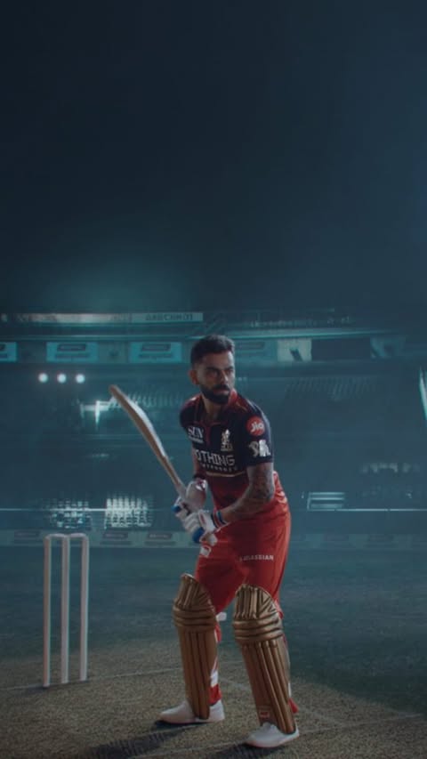 Instagram post by @royalchallengers.bengaluru for Sun Pharma. Caption reads: The game doesn’t care how tired you are. It just....