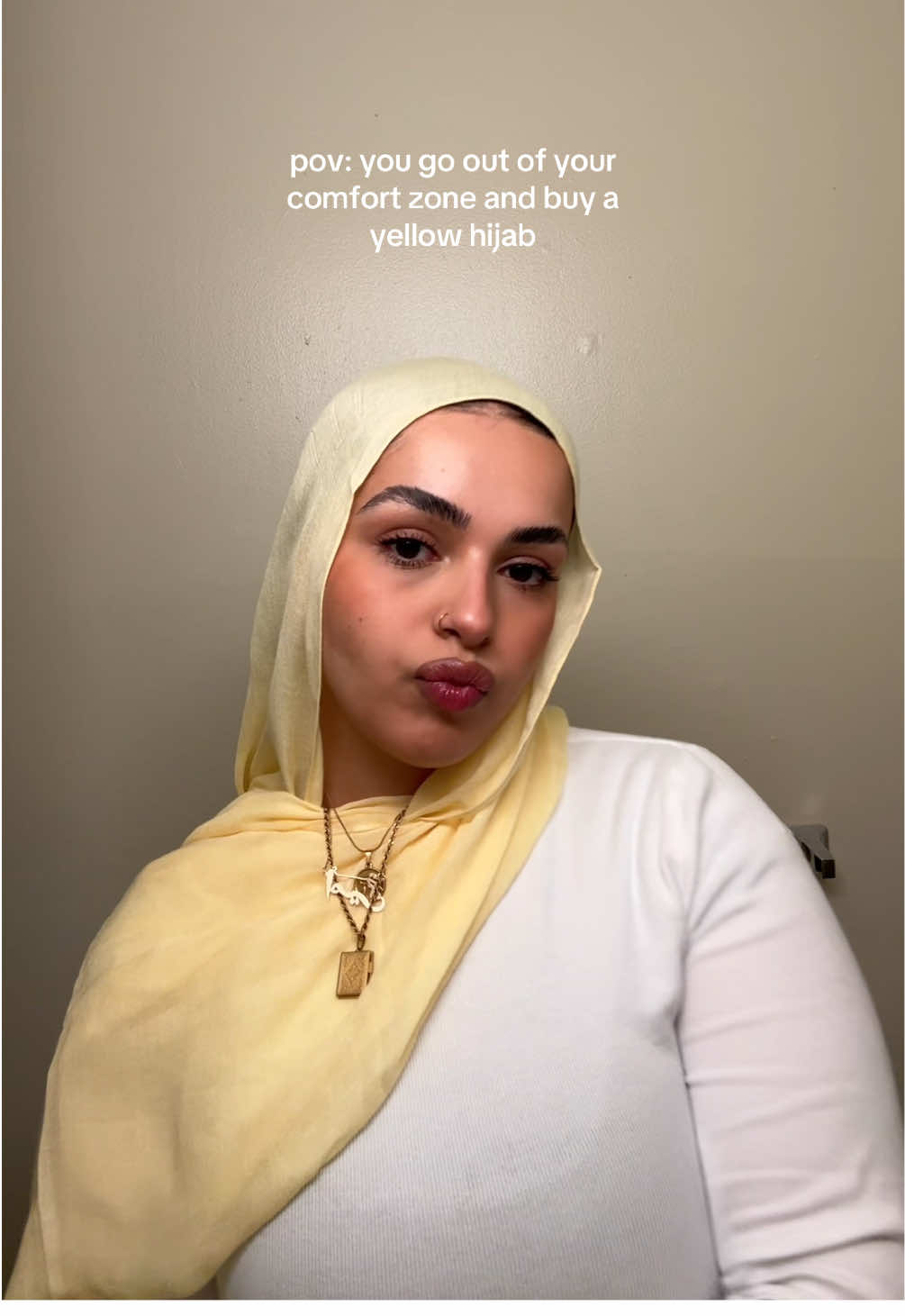 TikTok post by @youluvmiraa for VELA. Caption reads: [...] in my bathroom and it grew on me🫠....