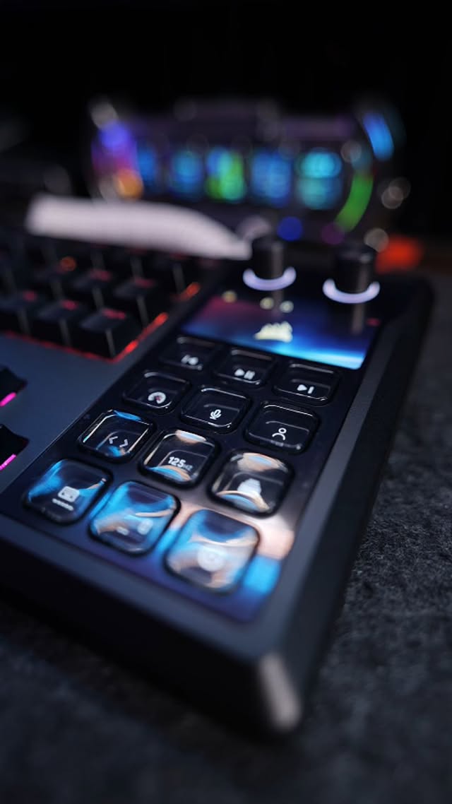 Instagram post by @cap_labss for Elgato. Caption reads: [...] you get two massive brands @corsair and....