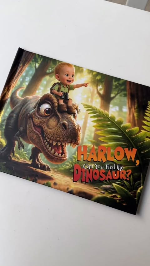 Instagram post by @abbykirkham_ for StoryBug. Caption reads: How special is this?! 🥹🦖📖 I absolutely love the....
