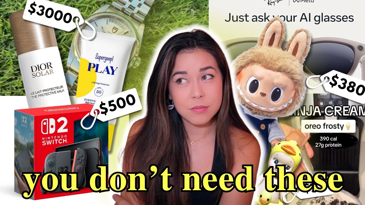 YouTube post by @thefinancialfreedomgirl for etsy. Caption reads: *De-Influencing* Your Summer Wishlists!.