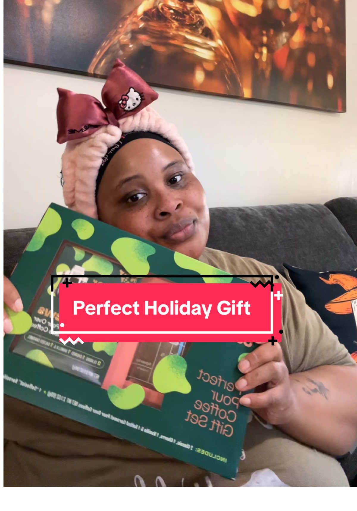 TikTok post by @kie_kindofday for Copper Cow Coffee. Caption reads: @Copper Cow Coffee This is so cute and the perfect....