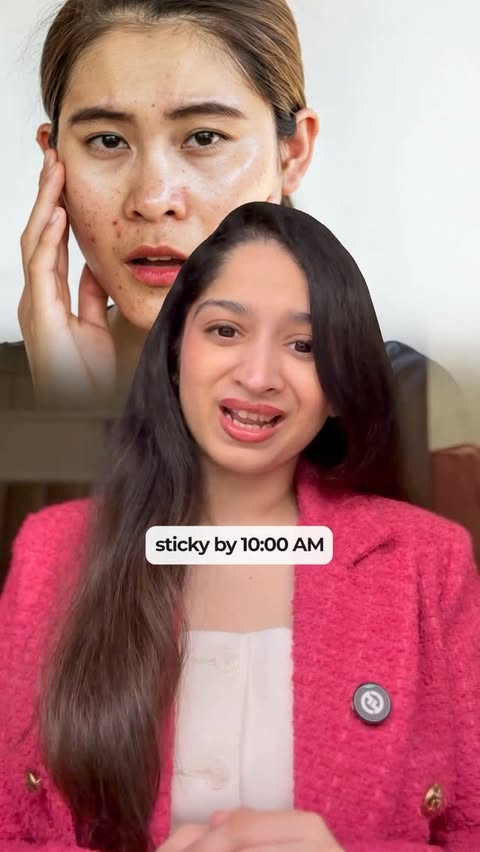 Instagram post by an influencer for Dot & Key Skincare. Caption reads: Most people don’t have “bad skin” in summer… they....