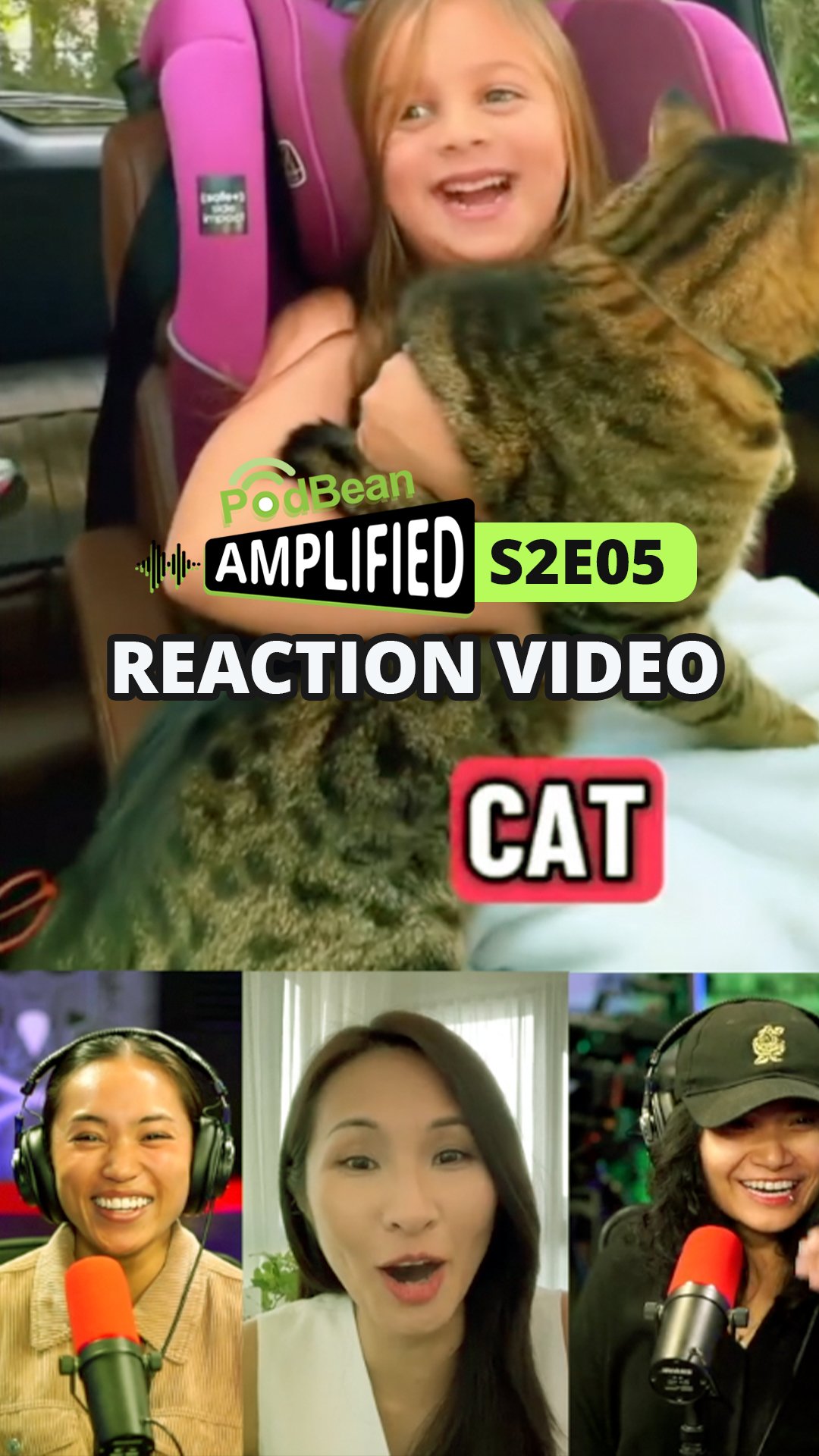 Instagram post by @thechillmom for Podbean. Caption reads: Kids always find a way to sneak things in!....