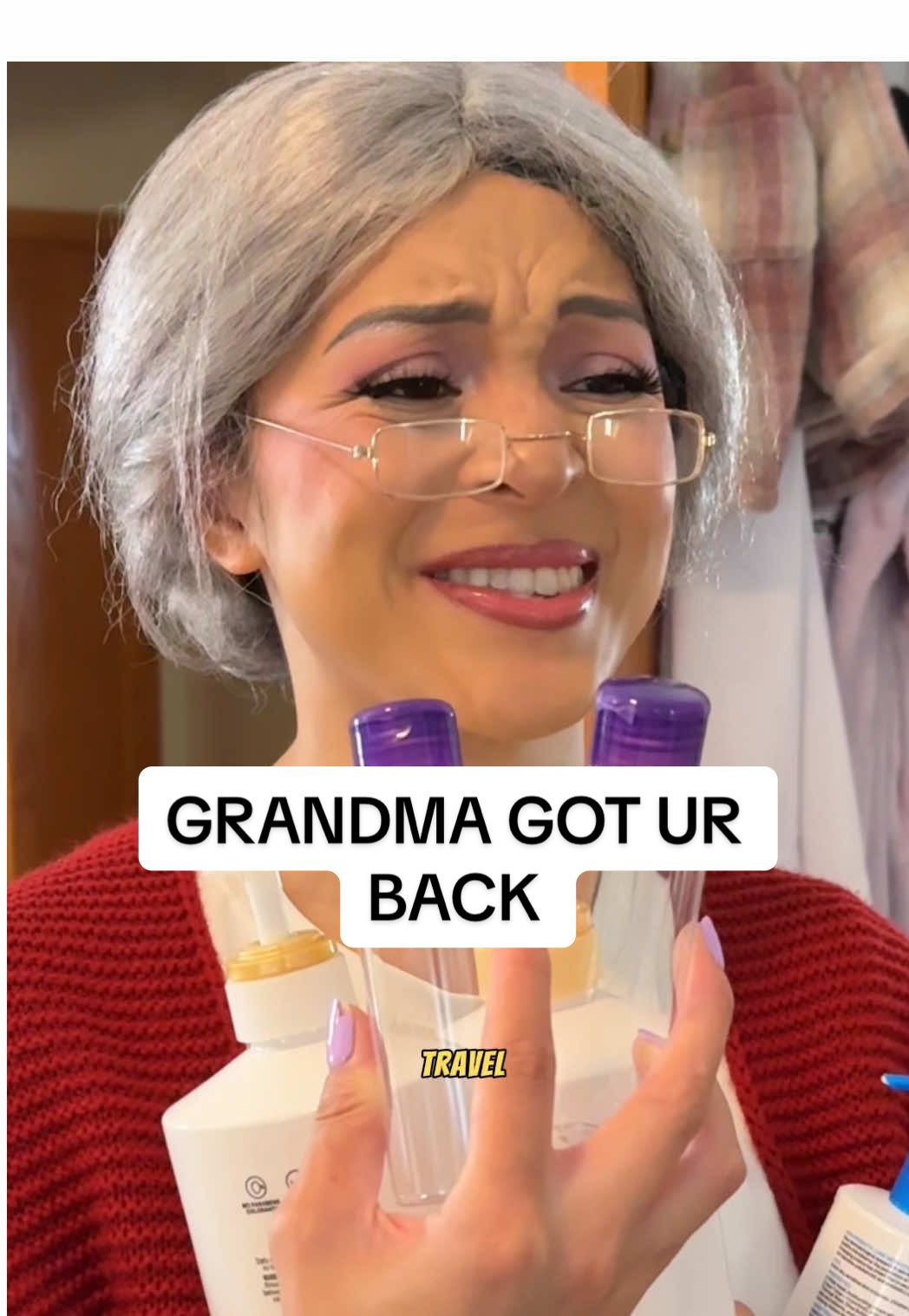TikTok post by @huyentxo for Soocas Taiwan. Caption reads: When you and grandma have each other’s back 🥹❤️....