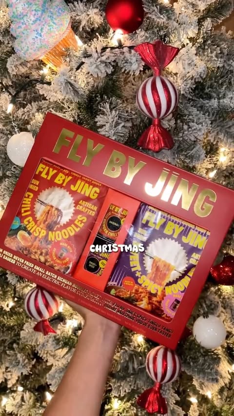 Instagram post by @madebysillo for FLY BY JING. Caption reads: Next Level Noodles 🌶️🍜✨ Spicing things up with....