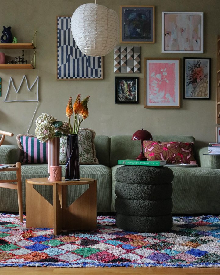 Instagram post by @homedesignbyana for MyDomaine. Caption reads: Evening glow..✨🌟🌠
Have a nice one....