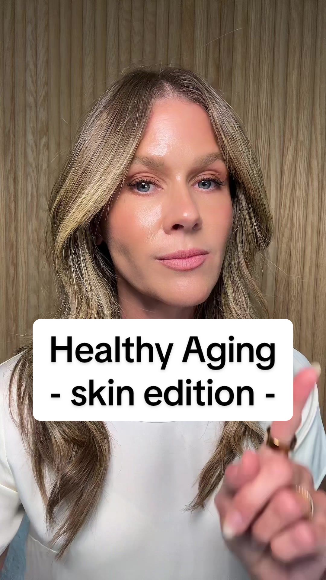 TikTok post by @mccallmcpherson for OneSkin. Caption reads: [...] on your first order! ✨ @One Skin....