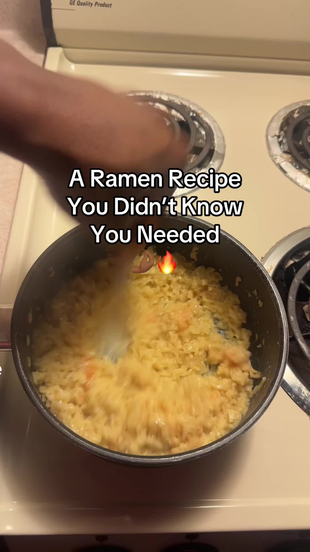 TikTok post by @doinitwitdoobi for Bomb Cosmetics UAE. Caption reads: The perfect ramen recipe! I’ve been making it like....